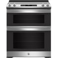 thumbnail image 1 of GE Appliances 30 in 66 cu ft Slide In Double Oven Electric Ranges in Stainless Steel, 1 of 5