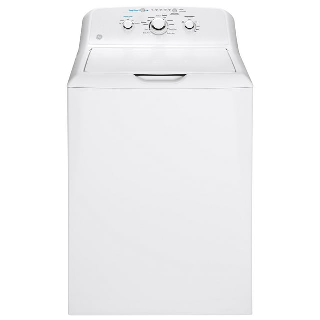 GE® Appliances 4.2 cu. ft. Capacity Washer Top Load with Stainless Steel Basket model GTW335ASNWW