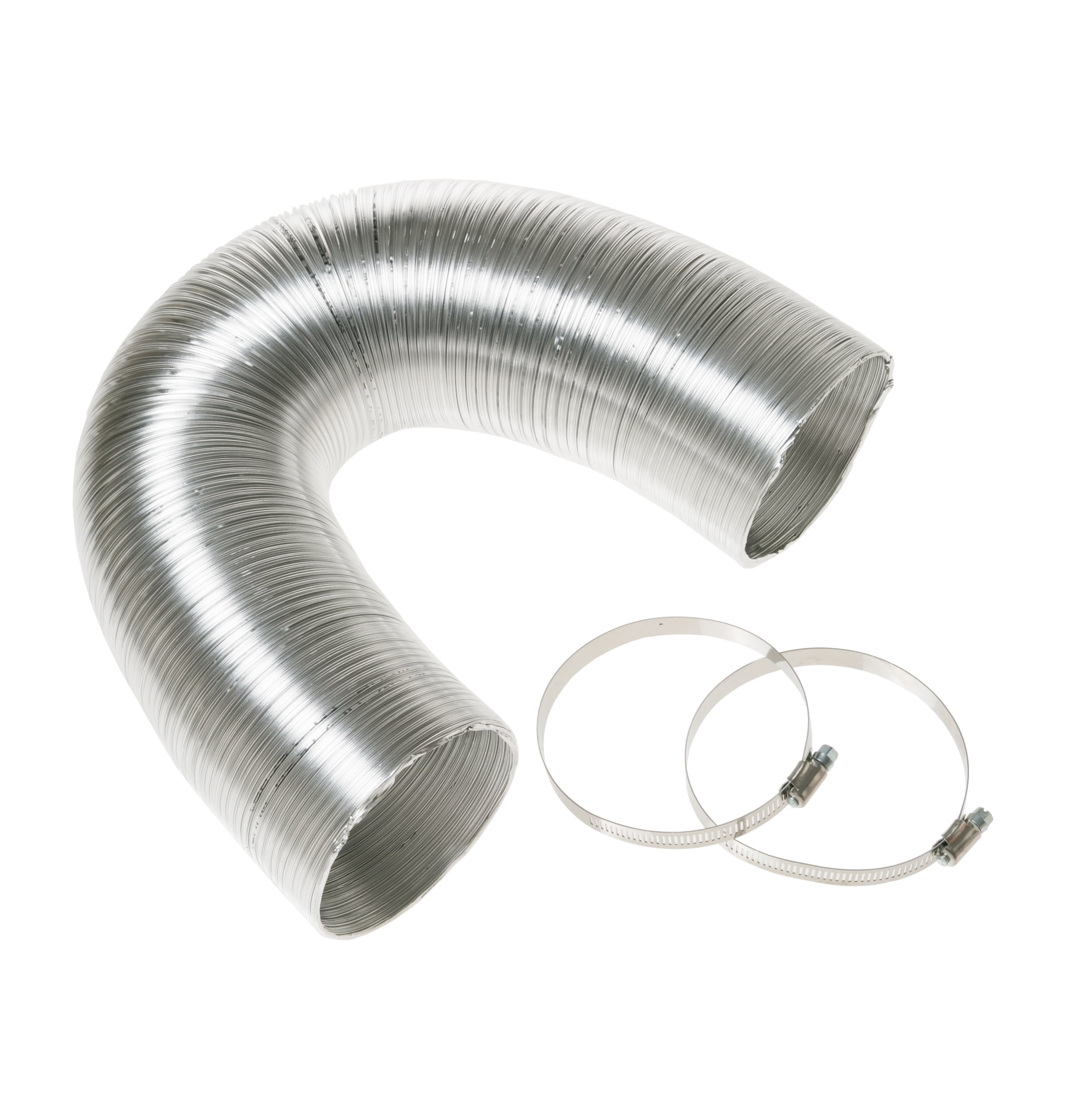 GE Appliances 4" x 8' Flexible Metal Dryer Duct, WX08X10086, UL Listed