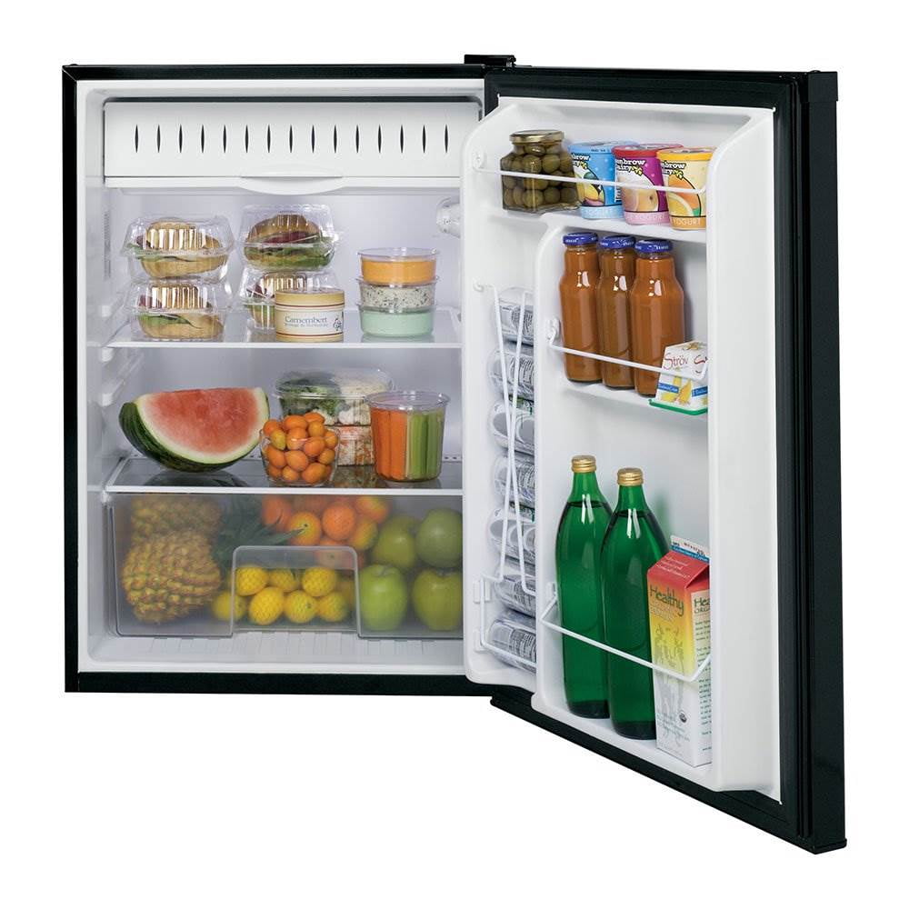 GE Appliances 5.6 Cu. Ft. Capacity Freestanding Compact Refrigerator, Black