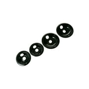 GE Appliances Range Drip Pan Set Black Porcelain 4-Pack