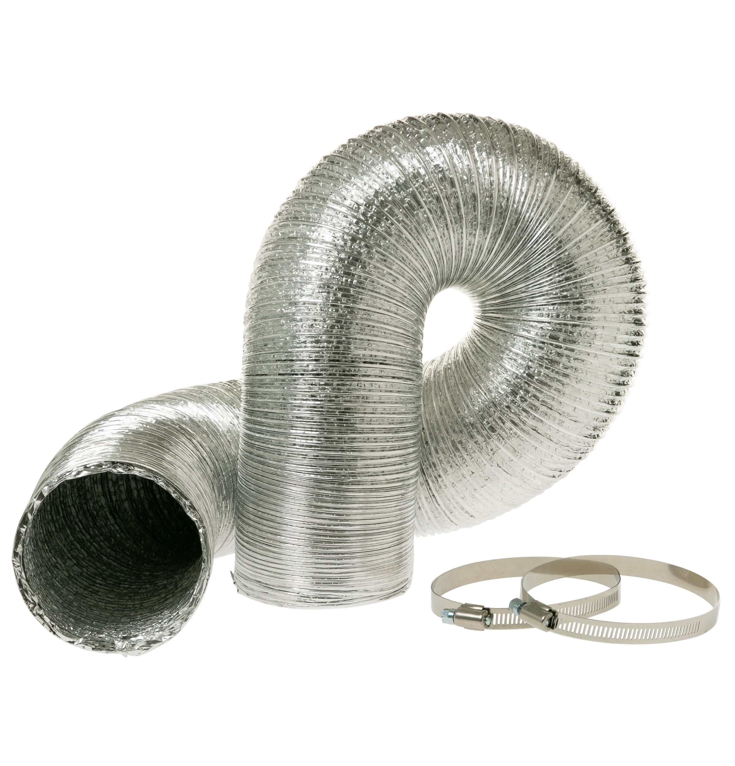 GE Appliances Flexible Aluminum Vent Dryer Duct, 8 Foot Metal