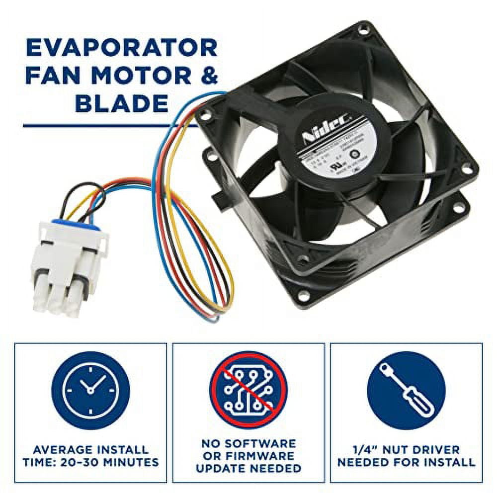 GE Appliances Evaporator Fan Motor Parts WR60X26866, WR60X26033 