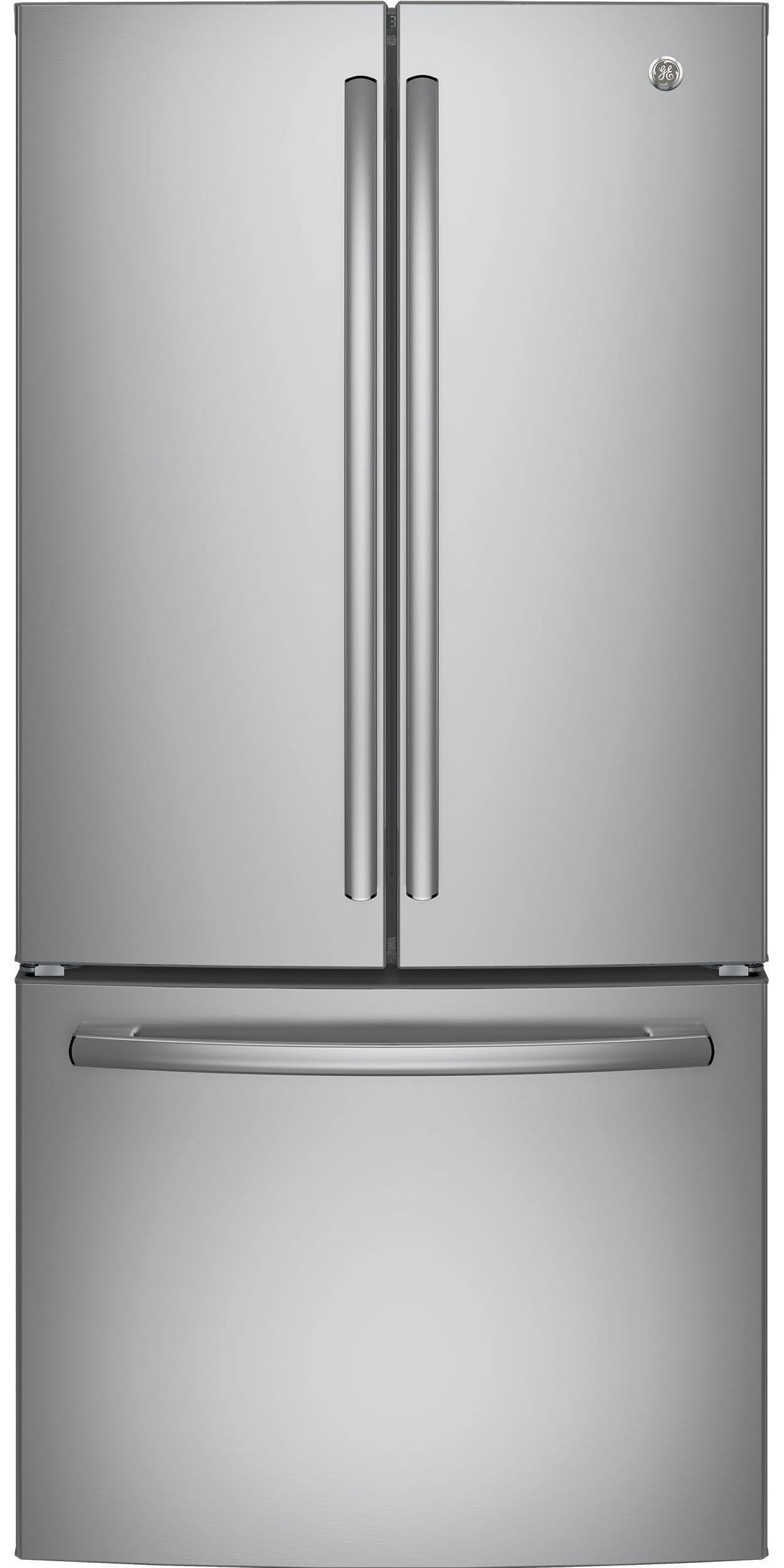 GE Appliances GNE25JSKSS 33 Inch French Door Refrigerator Stainless Steel
