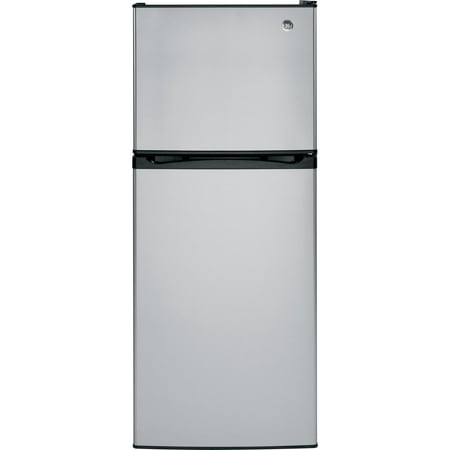 GE - 11.6 Cu. Ft. Top-Freezer Refrigerator - Stainless steel