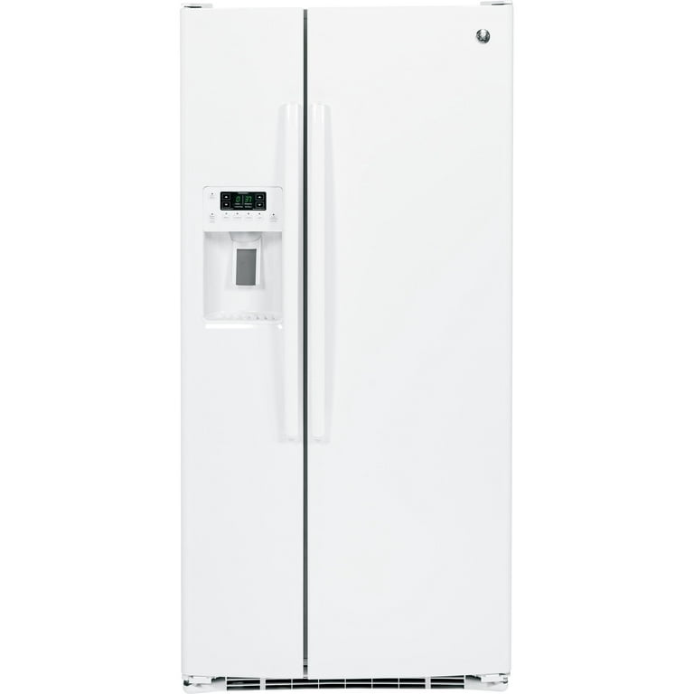 GE Appliances GSS23GGKWW 33 Inch Freestanding Side by Side Refrigerator White