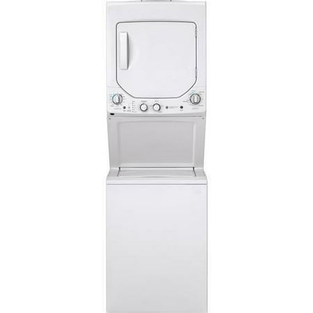 GE GUD24ESSMWW 24 inch White Electric Washer/Dryer Stacked Laundry Center