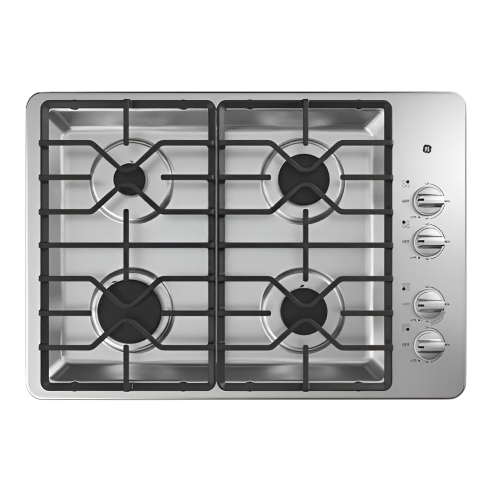 GE JGP3030SLSS 30 inch Stainless 4 Burner Gas Cooktop
