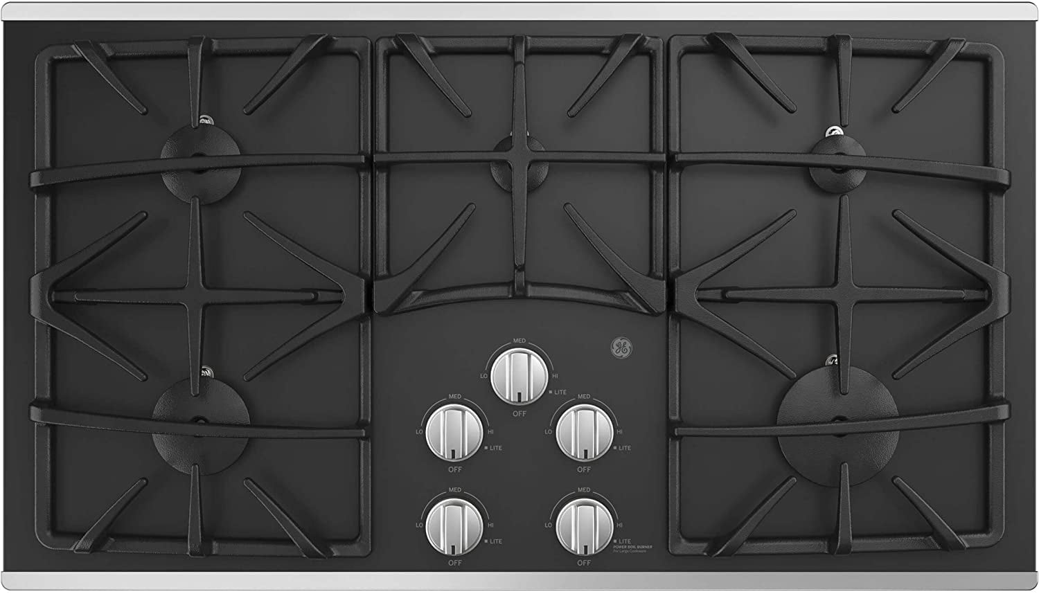 GE JGP5536SLSS 36 Inch Built-In Gas Cooktop with Sealed Burners