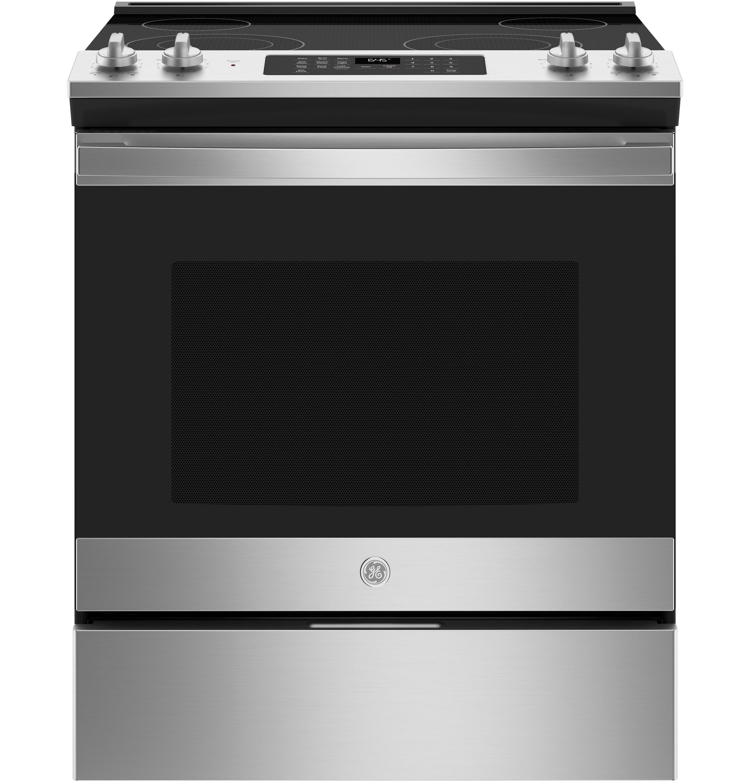 GE Appliances JS645SLSS 30 in. Slide-In Electric Range with Self-Cleaning Oven&#44; Stainless Steel - image 1 of 5