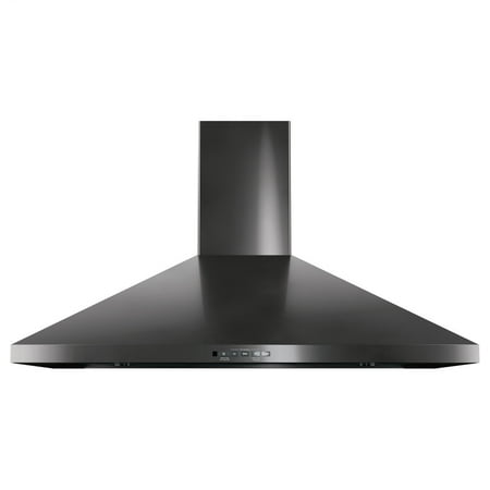 GE - 36" Convertible Range Hood - Black stainless steel
