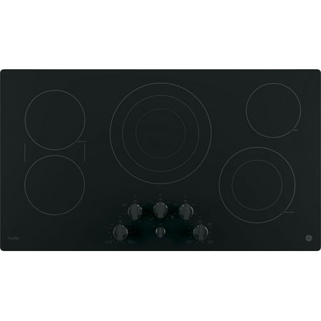 GE Profile - 36" Built-In Electric Cooktop - Black