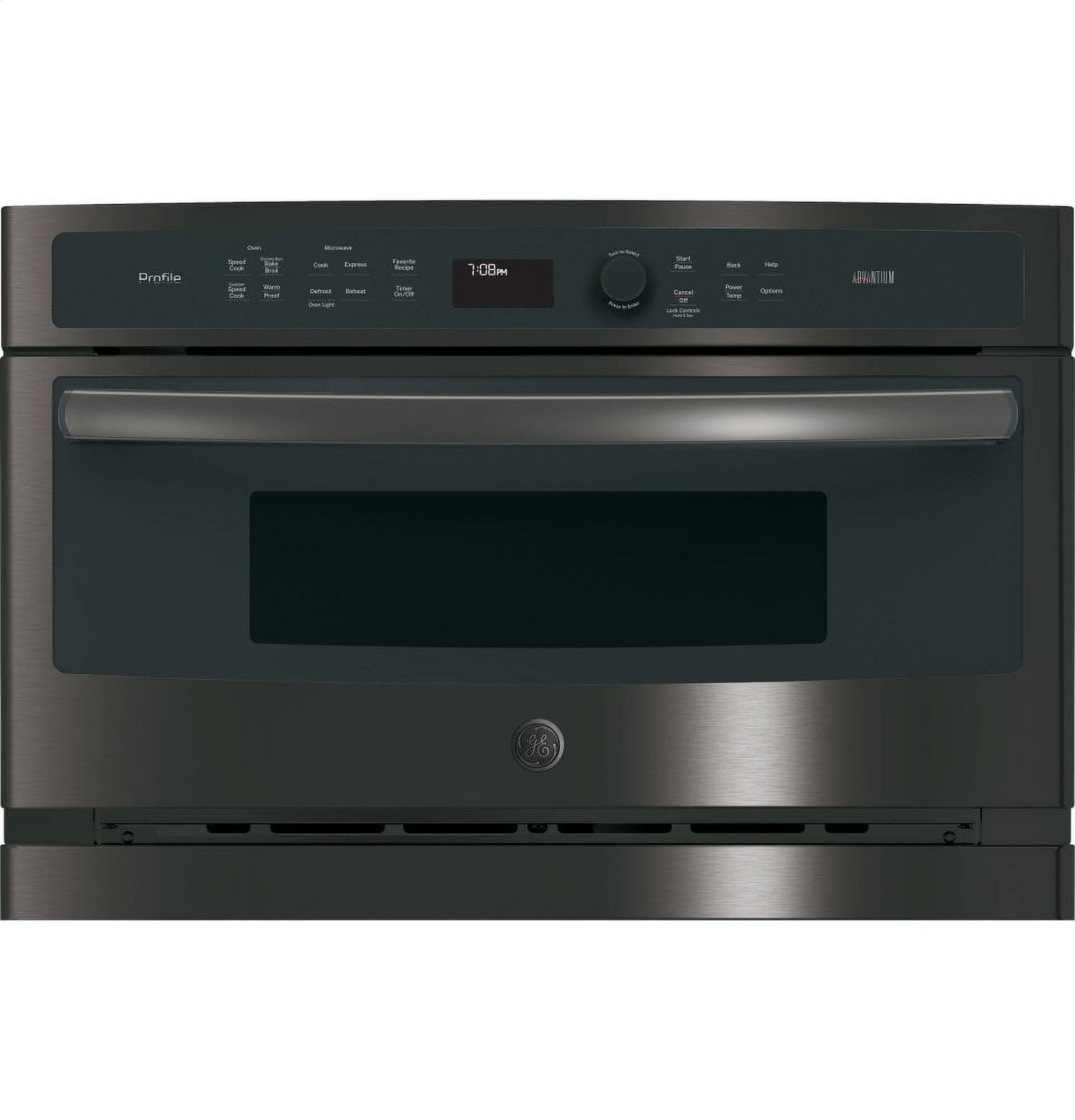 GE Appliances PSB9240BLTS 30 Inch Electric Single Wall Oven/Microwave Combo Black Stainless Steel