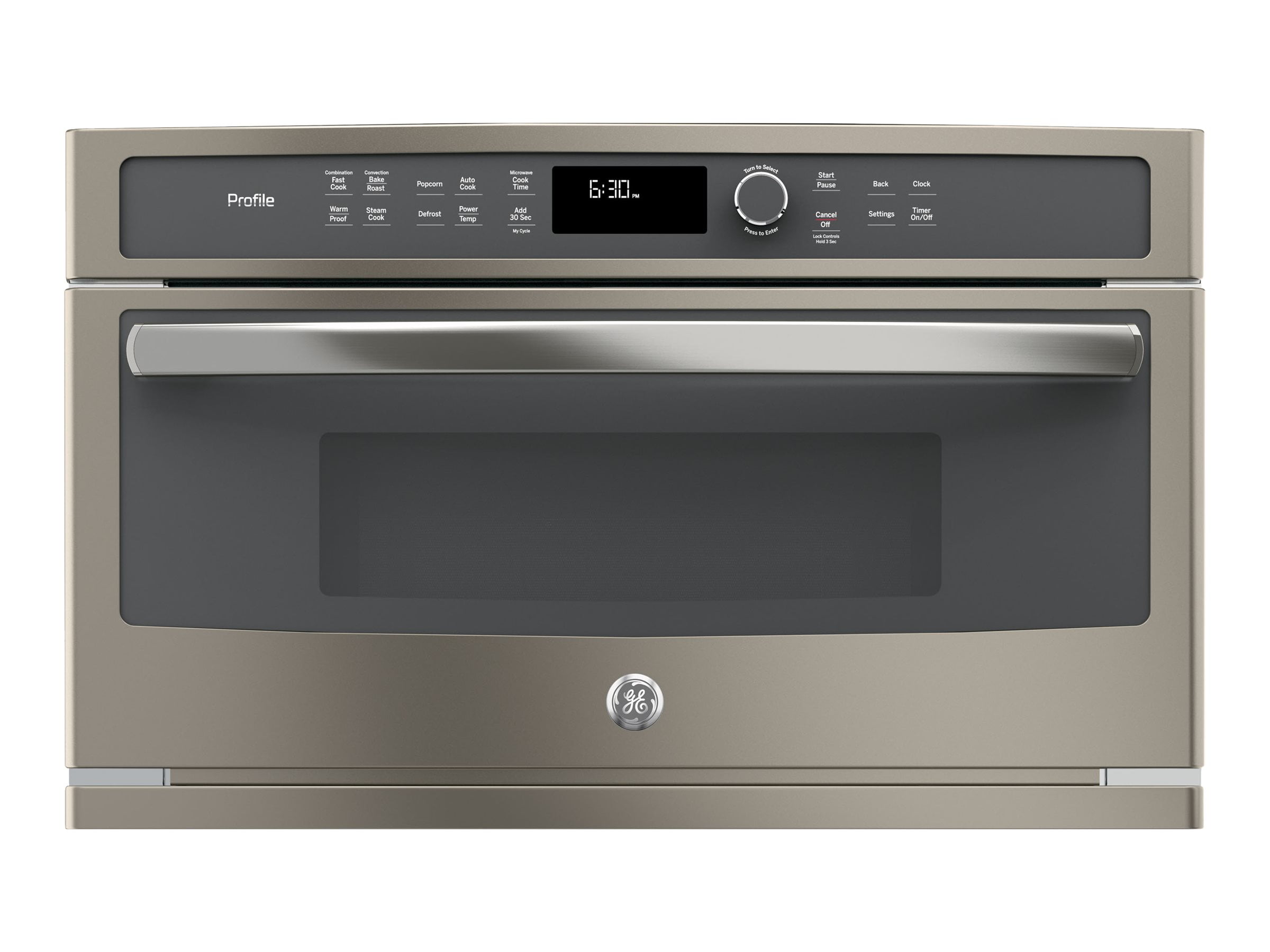 GE Profile PWB7030ELES - Microwave oven with convection - built-in - 1.7 cu. ft - 975 W - slate