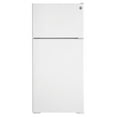 thumbnail image 1 of GE Appliances Top Freezer Freestanding Refrigerator, White, 1 of 5