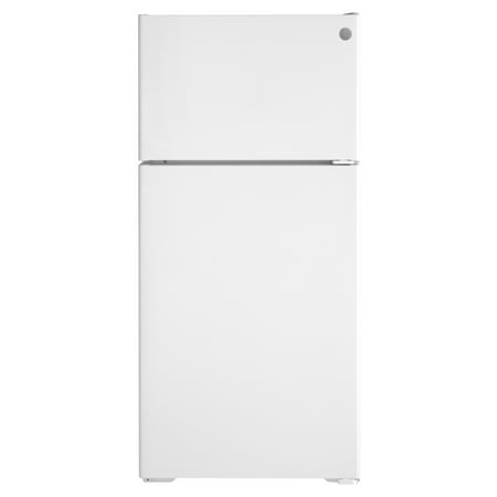 GE - 16.6 Cu. Ft. Top-Freezer Refrigerator - White