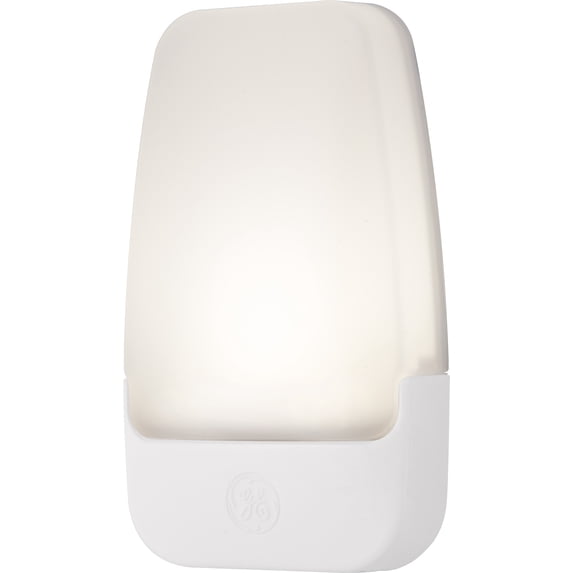 GE Automatic LED Plug-In Night Light, White, 30965