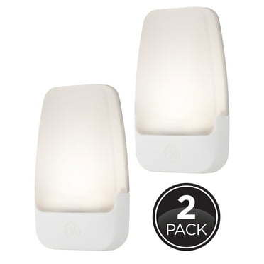 GE Automatic LED Plug-in Night Light, Light Sensing, 5 in, 2-Pack