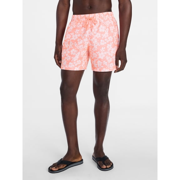 George Men's and Big Men's Swim Shorts, 6" Inseam, Sizes S-3XL