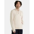 thumbnail image 1 of George Men's Button Henley Hoodie with Long Sleeves, Sizes S-3XL, 1 of 5