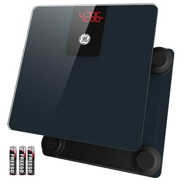 GE Digital Bathroom Scale for Body Weight, Fsa Hsa Eligible, 11.8“ x 11.8", 500lbs Capacity