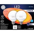 thumbnail image 1 of GE Lighting Dimmable LED 5-watt (40-watt Replacement), 350-Lumen G25 Light Bulb with Medium Base, Soft White, 2-Pack, 1 of 2