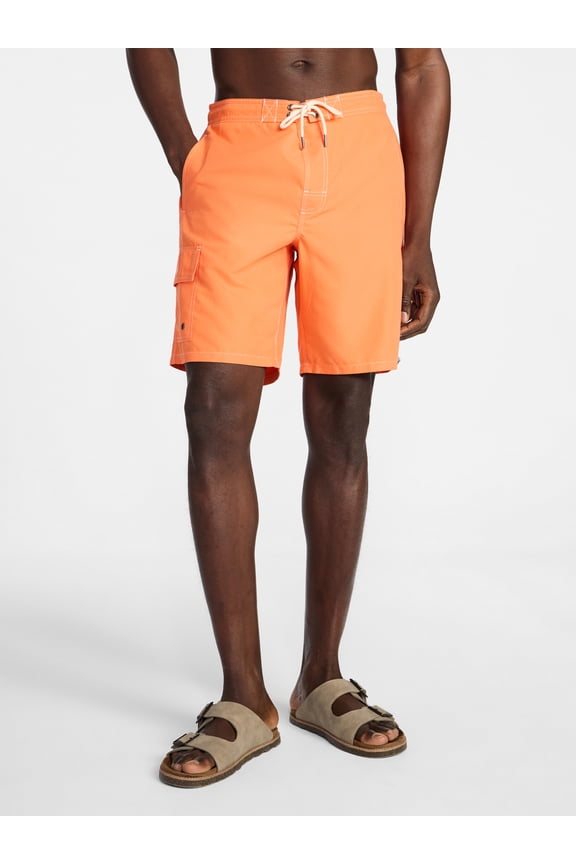 Men's and Big Men's Cargo E Board Swim Shorts, Sizes S-3XL