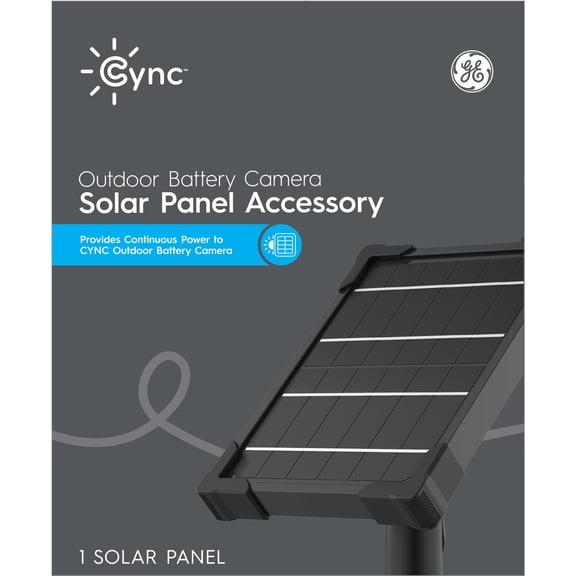 GE Cync Solar Panel for Cync Outdoor Battery Camera (sold separately)