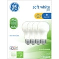 GE Classic LED Light Bulbs, 75 Watt, Soft White, A19 Bulbs, Medium Base