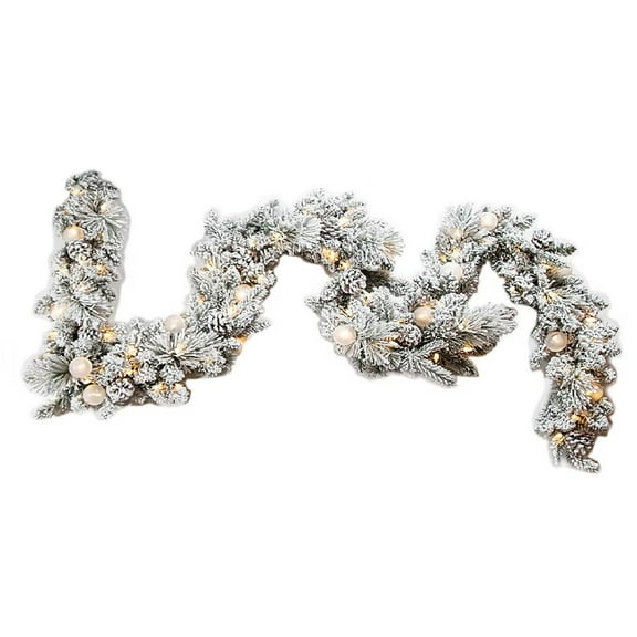 GE Color Choice 100 LED Pre-lit 9-FT Candlewood Pine Artificial Garland