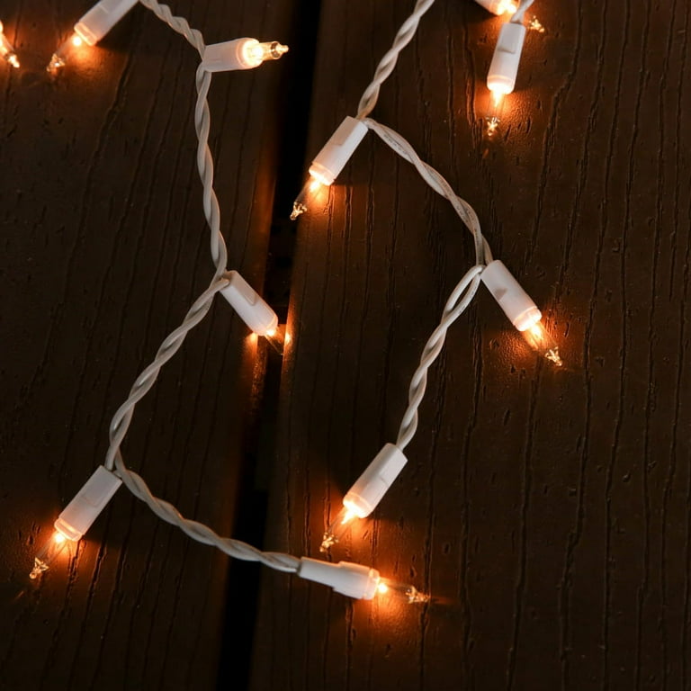 GE ConstantON 600-Count Constant White Mini Incandescent Plug-In Christmas Icicle Lights GE ConstantON 600-Count Constant White Mini Incandescent Plug-In Christmas Icicle Lights