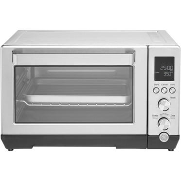 Open Box GE Convection Toaster Oven | Calrod Heating Technology | Large Capacity Toaster Oven Complete with 7 Cook Modes & Oven Accessories | Countertop Kitchen Essentials | 1500W| Stainless Steel - (