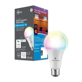 GE Cync Direct Connect A21 Smart LED Light Bulb, Color Changing Smart Lights, Matter Compatible, Works with Alexa and Google Home (1 Pack)
