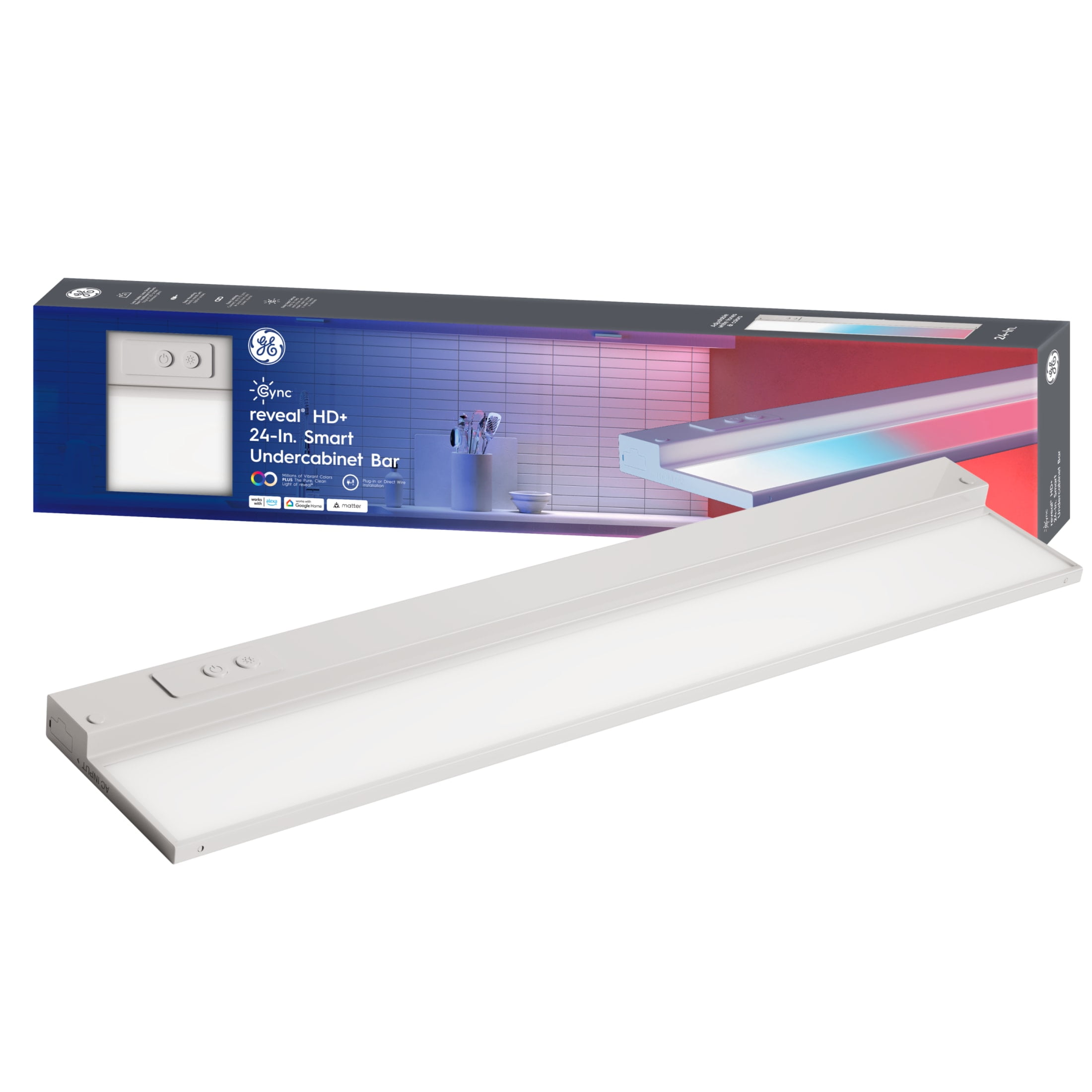 GE Cync 24-Inch Color Changing Smart LED Undercabinet Light