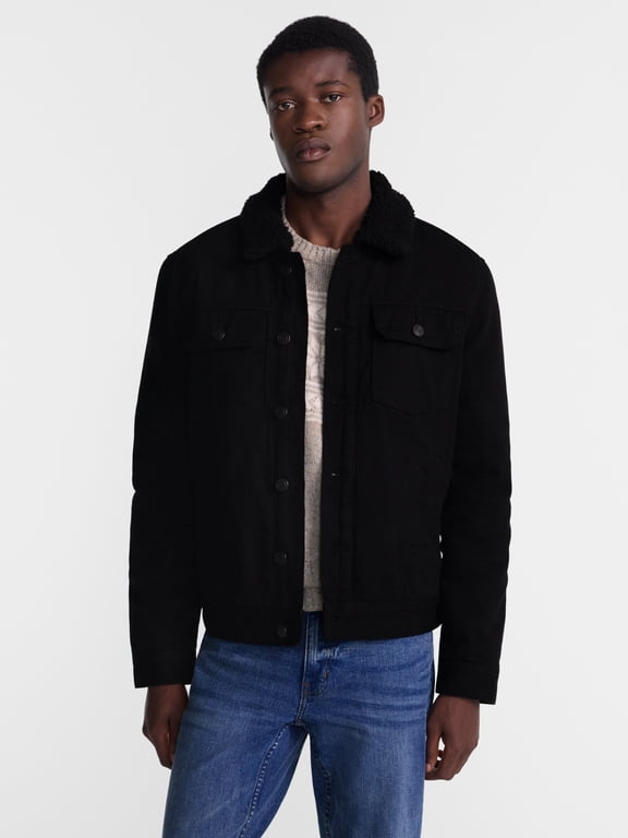 Men's and Big Men's Denim Trucker Jacket, Sizes S-3XL