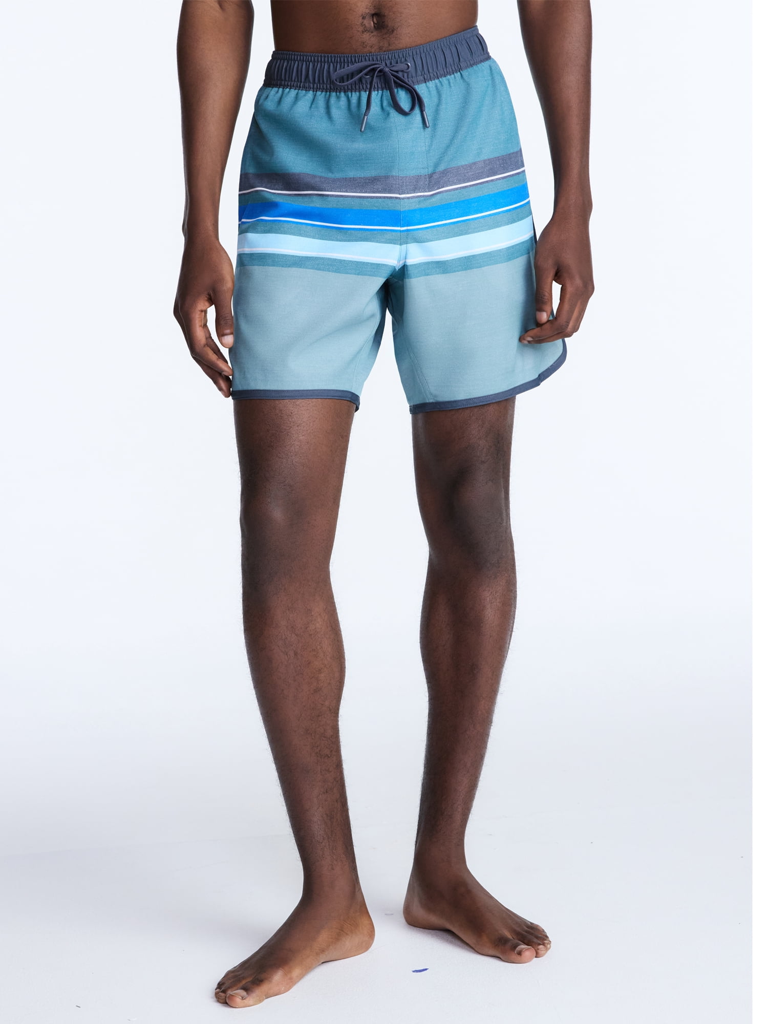 George Men's Dolphin Hem Shorts, 7" Inseam, Sizes S-3XL