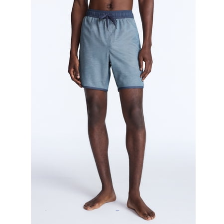 George Men's Dolphin Hem Swim Shorts, 7 in Inseam, Sizes S-3XL