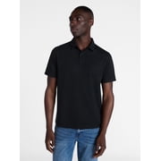 Men's and Big Men's Double Knit Polo Shirt with Short Sleeves, Sizes S-5XL