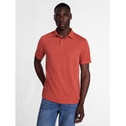 Men's and Big Men's Double Knit Polo Shirt with Short Sleeves, Sizes S-5XB