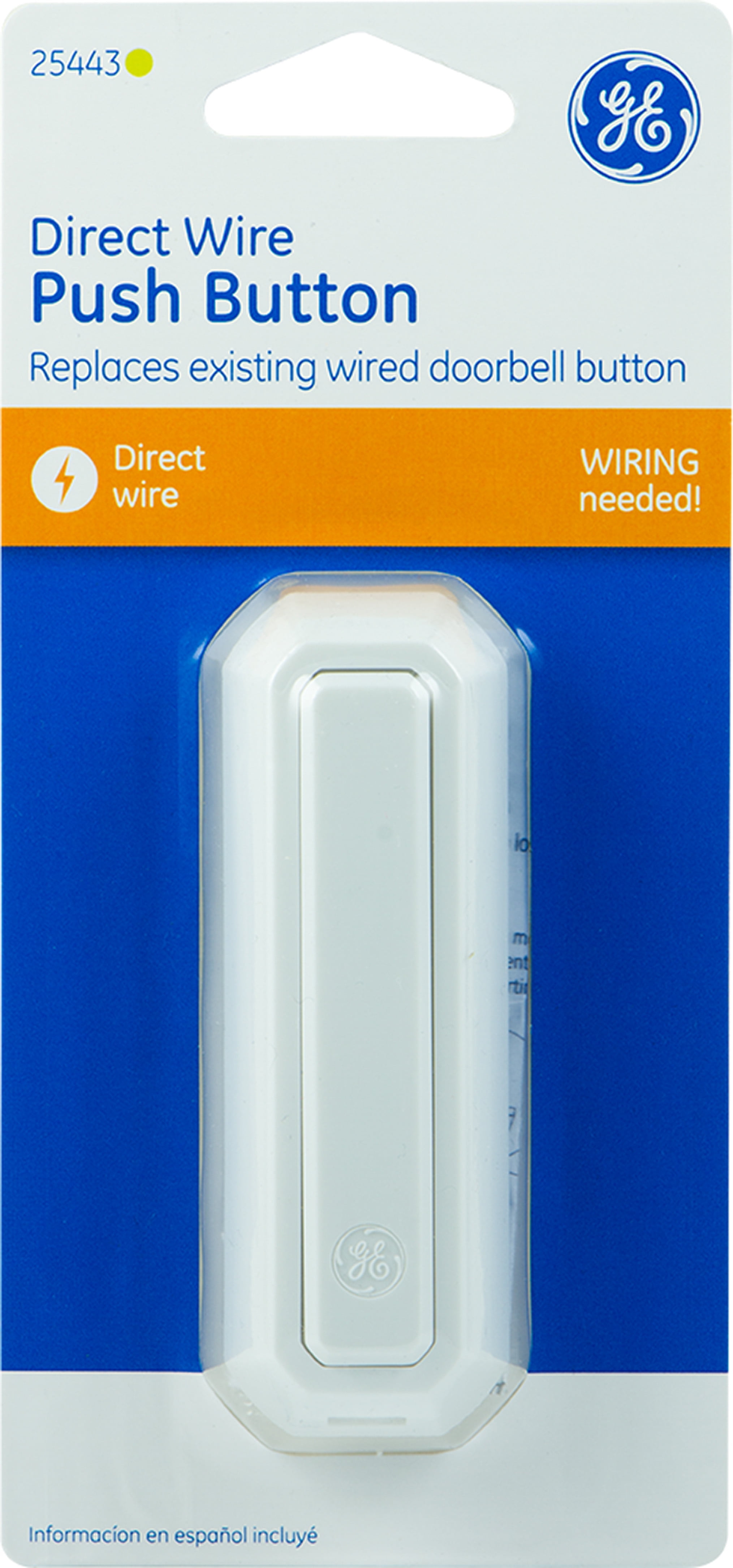 GE DirectWire Doorbell Push Button 25443