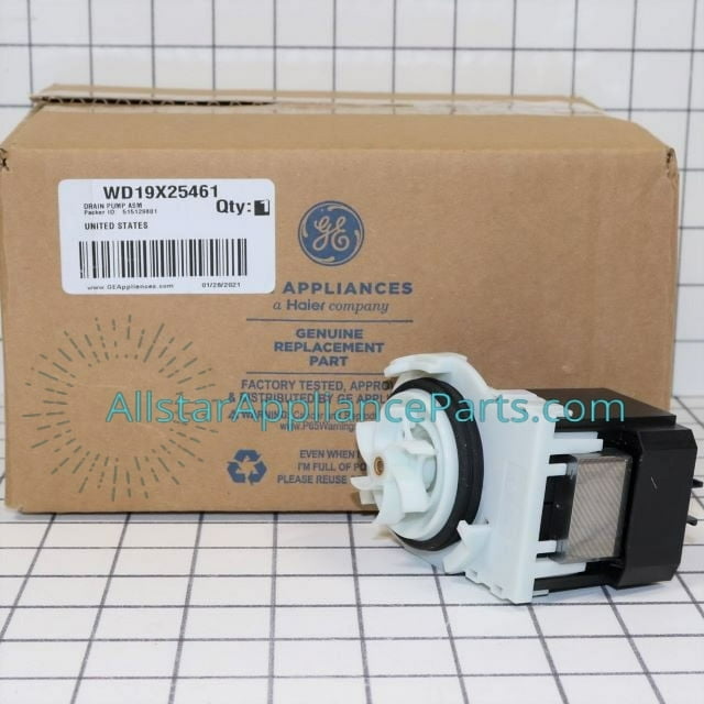 GE Dishwasher Drain Pump Assembly WD19X25461