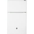 thumbnail image 1 of GE Appliances 3.1 Cu. Ft. Freestanding Double Door Compact Refrigerator, White, 1 of 5