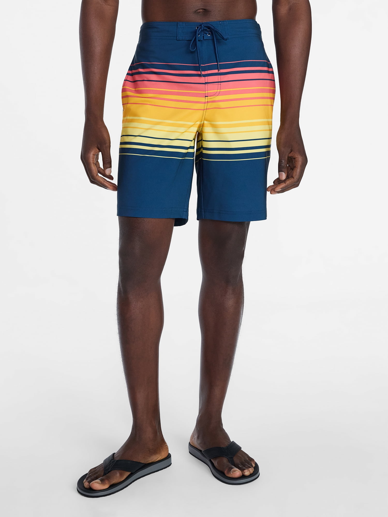George Men's and Big Men's E-Board Swim Trunks with UPF 50+, 9" Inseam, Sizes S-3XL