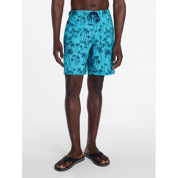 George Men's and Big Men's E-Board Swim Trunks with UPF 50+, 9" Inseam, Sizes S-3XL