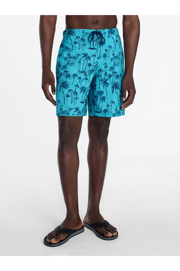 Men's and Big Men's E-Board Swim Trunks with UPF 50+, 9" Inseam, Sizes S-3XL