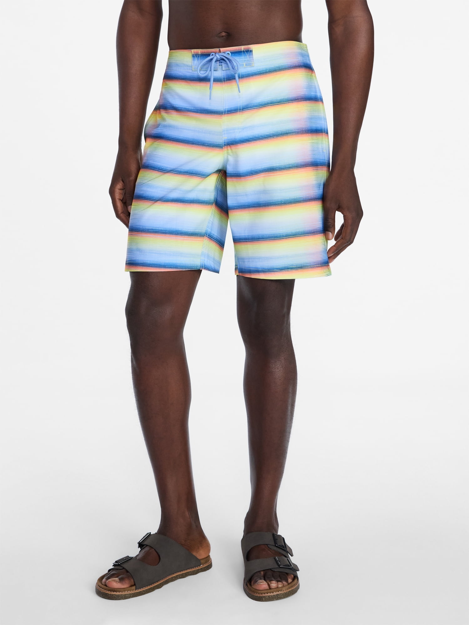George Men's and Big Men's E-Board Swim Trunks with UPF 50+, 9" Inseam, Sizes S-3XL