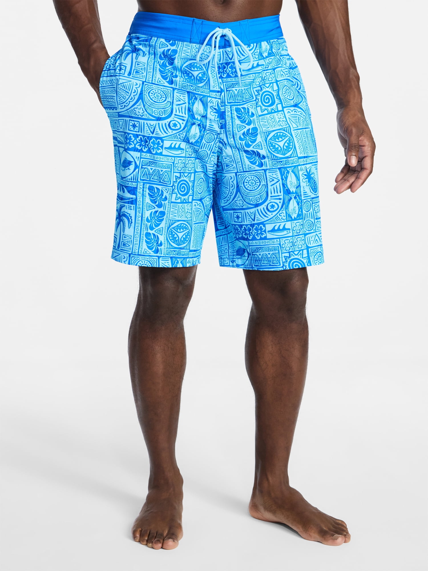 George Men's and Big Men's E-Board Swim Trunks with UPF 50+, 9" Inseam, Sizes S-3XL