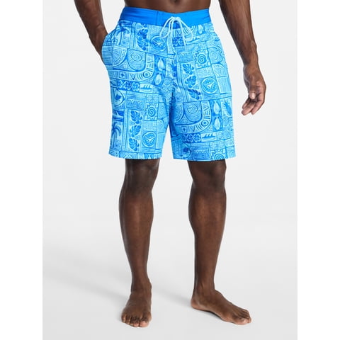 Men's and Big Men's E-Board Swim Trunks with UPF 50+, 9" Inseam, Sizes S-3XL
