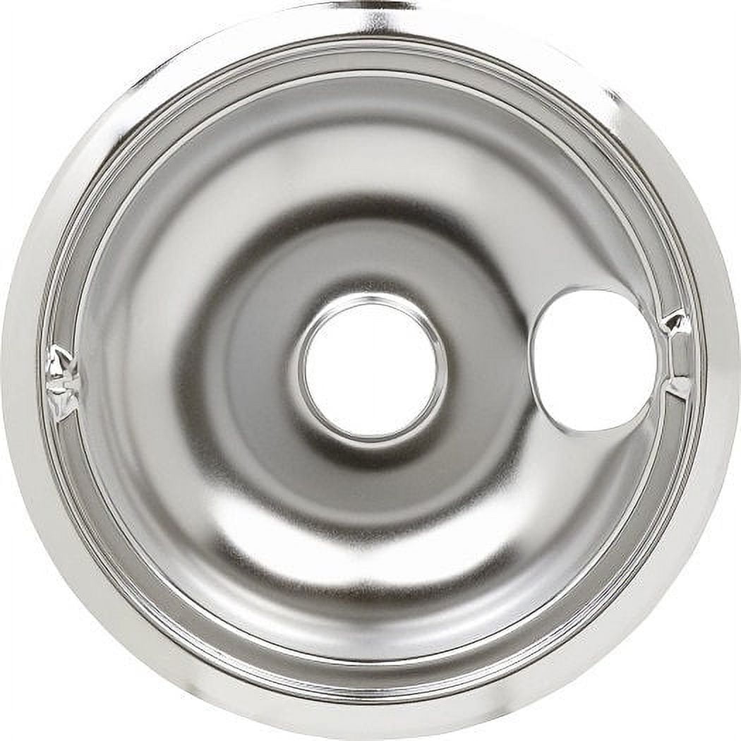 GE ELECTRIC RANGE DRIP PAN, CHROME, 8 IN.