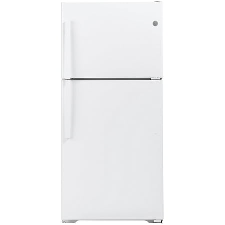 GE - 19.2 Cu. Ft. Top-Freezer Refrigerator - White
